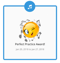 Achievment Awards for practicing music