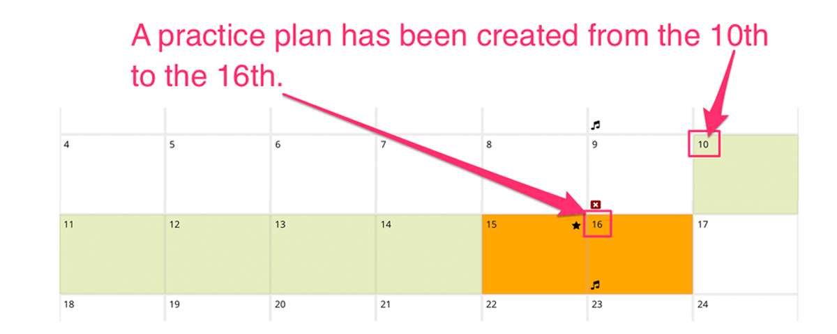 Music Practice Plan Days