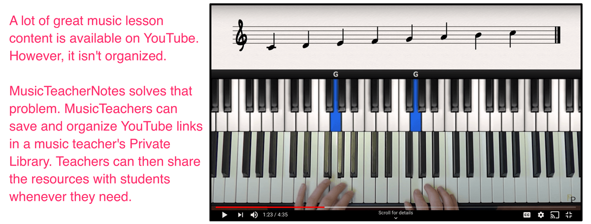 Using YouTube to supplement music lessons